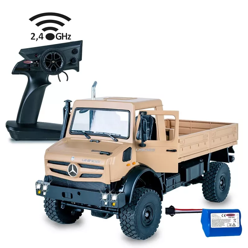 JAMARA Mercedes-Benz Unimog U5023, Rock Crawler, 1:14, 6 jaar, 770 g