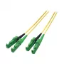 EFB R&M duplex patchkabel E2000/APC-E2000/APC OS2 7,5m LSZH 3mm geel G657A1 Grade C