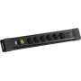 BACHMANN CONNECTUS 6xCEE7/3 1x schakelaar, 1xUSB C/C 45W L=2,0m CEE7/7 zwart (BM0022772)