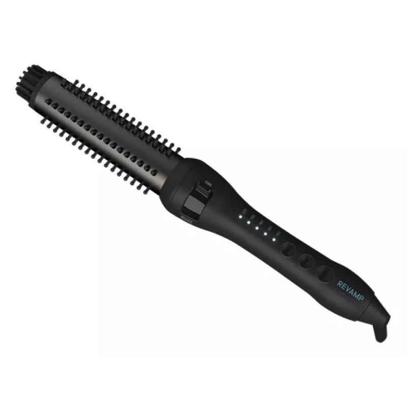Revamp BR-1350X Progloss Volume & Wave keramische hotbrush, zwart