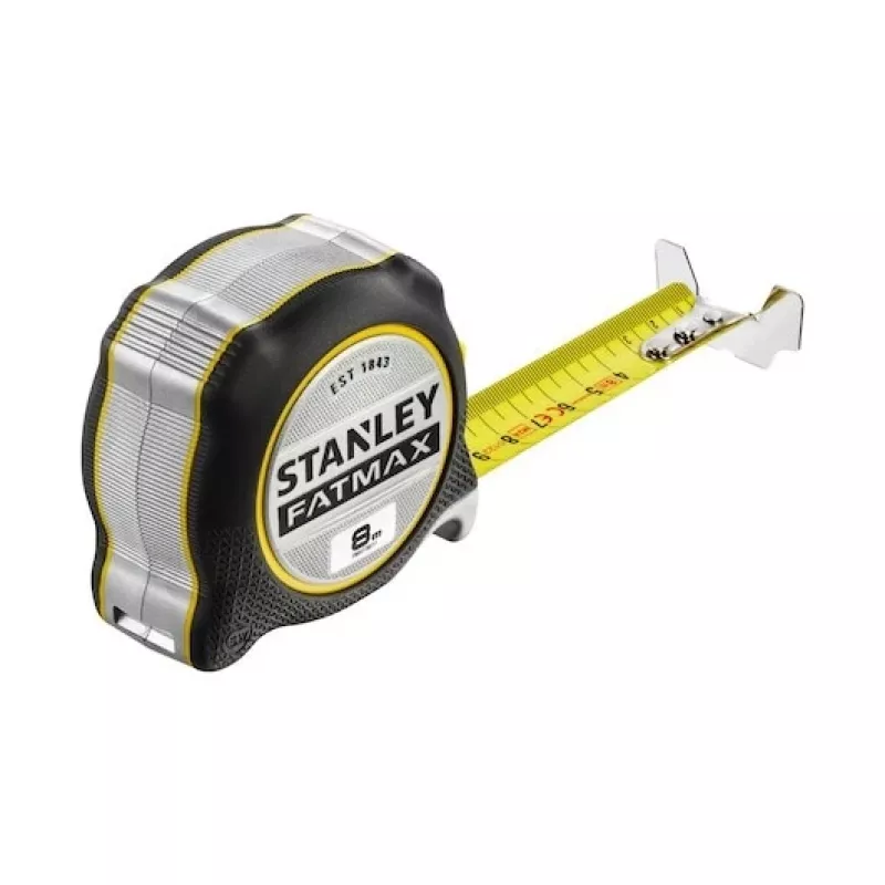 Stanley FMHT38217-0 meetlint 8 m zwart, geel