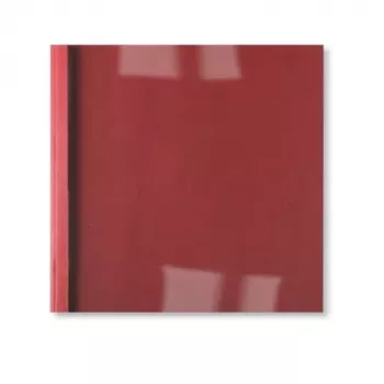 GBC LeatherGrain ThermaBind-enveloppen 3 mm rood (100), A4, rood, transparant, mat, 30 vel, 3 mm, 297 mm