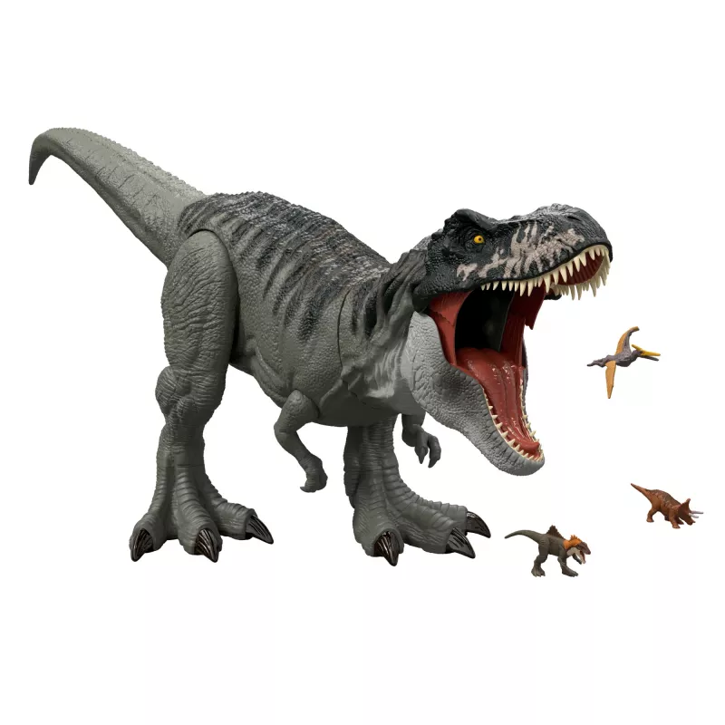 Jurassic World Rebirth Super Colossal Tyrannosaurus Rex actiefiguur, T-Rex dinosaurus filmspeelgoed