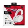 HyperX Cloud III S - draadloze gamingheadset (wit), draadloos, 20 - 20000 Hz, gaming, 340 g, headset, wit