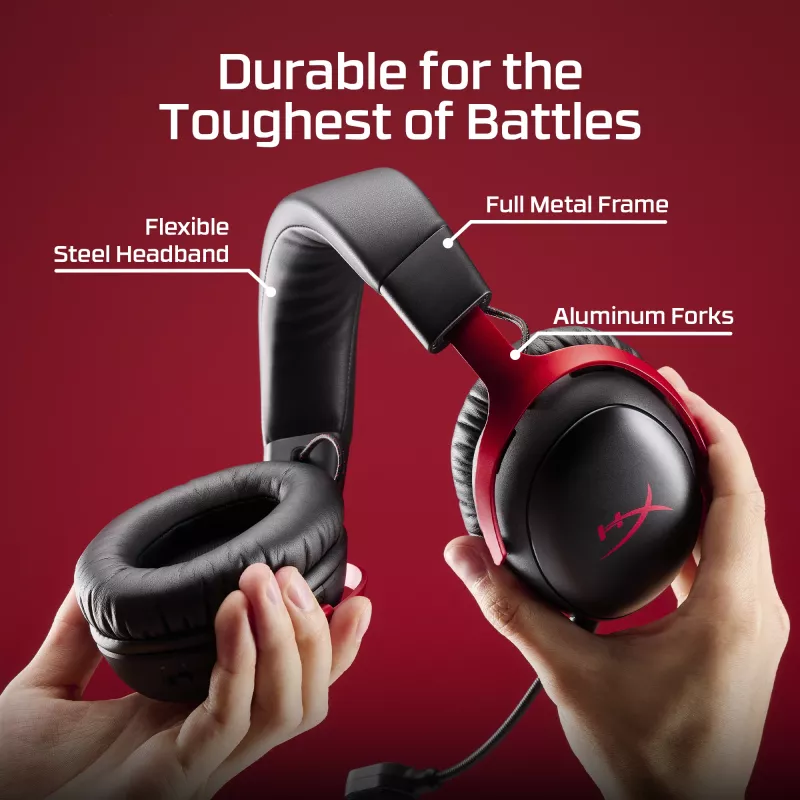 HyperX Cloud III S - draadloze gamingheadset (wit), draadloos, 20 - 20000 Hz, gaming, 340 g, headset, wit