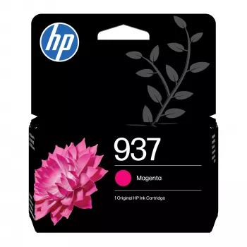 HP 937 originele inktcartridge magenta, standaardcapaciteit, magenta, 1 st., 800 pagina's, verpakking van 1 stuk