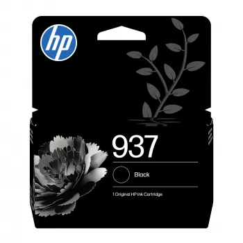 HP 937 originele inktcartridge zwart, standaardcapaciteit, zwart, 1 st., 1250 pagina's, verpakking van 1 stuk