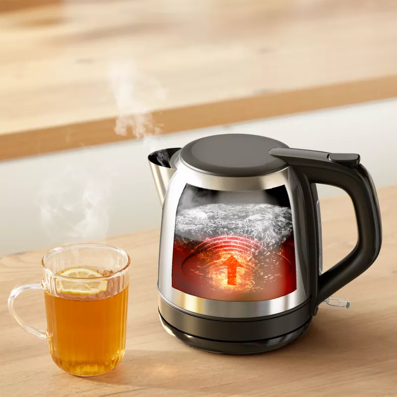 Tefal Subito Mini KO5S2DE0 waterkoker 1 l 2400 W zwart, roestvrij staal