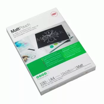 GBC lamineerfolie A4 mat 100 micron, mat, A4, 216 mm, 0,2 mm, 303 mm, 100 stuks