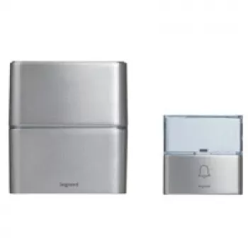 Legrand 094271 Premium Draadloze gongset, aluminium