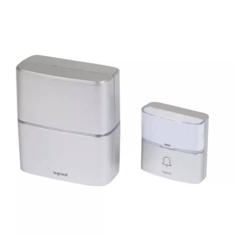 Legrand 094271 Premium Draadloze gongset, aluminium