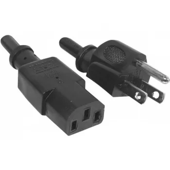 Hypertec 809030-HY stroomkabel zwart 1,8 m netstekker Type B koudapparaatkoppeling C13