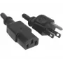 Hypertec 809030-HY stroomkabel zwart 1,8 m netstekker type B koudapparaatkoppeling C13