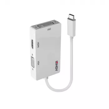 Lindy USB Type-C naar triple display-converter, 3840 x 2160 pixels