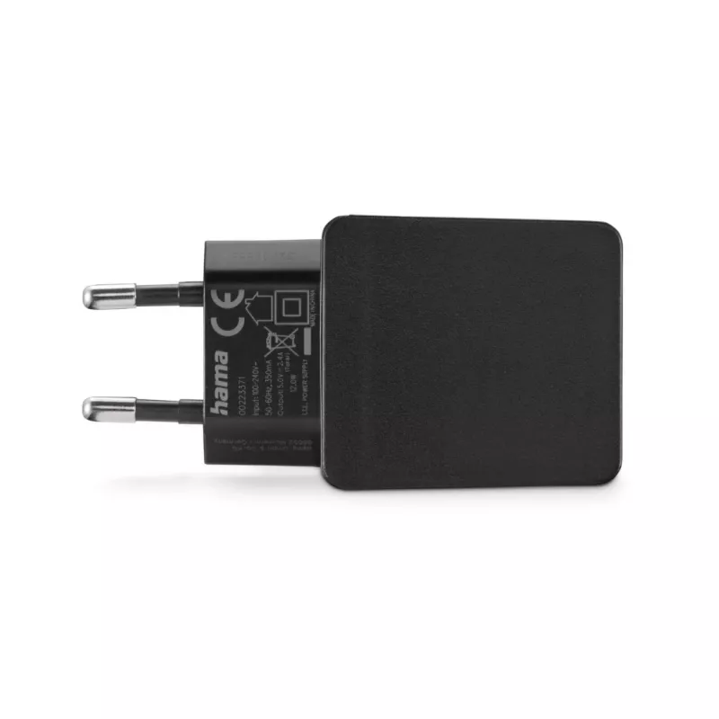 Hama 00086401 mobiele oplader MP3, navigator, draagbare spelcomputer, powerbank, smartphone, tablet zwart AC binnen