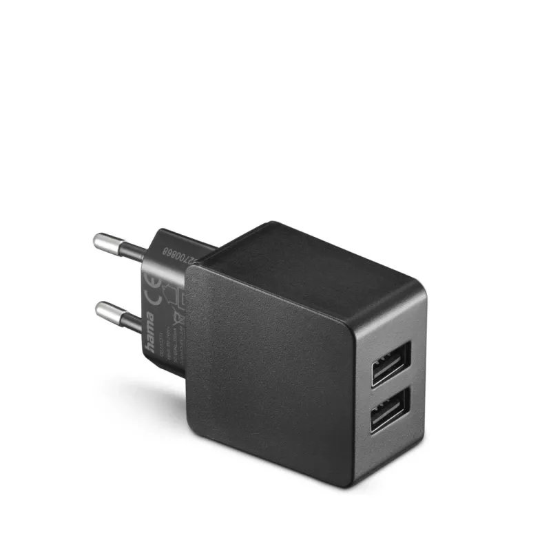 Hama 00086401 mobiele oplader MP3, navigator, draagbare spelcomputer, powerbank, smartphone, tablet zwart AC binnen