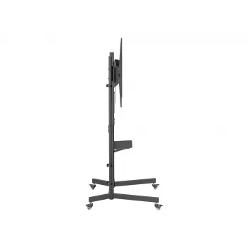 Equip Economy tv-trolley 55 inch - 100 inch, 2,54 m (100 inch), 100 x 100 mm, 800 x 600 mm, -10 - 5°, kunststof, roestvrij staal, zwart