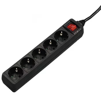 Hama 00137267 verlengsnoer 1,4 m 5 stopcontact(en) binnen zwart