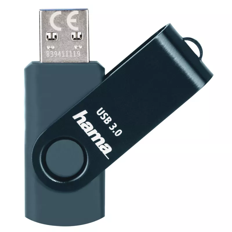 Hama Rotate USB-stick 64 GB USB Type-A 3.2 Gen 1 (3.1 Gen 1) blauw