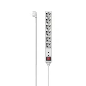 Hama 00223152 slim stekkerdoos 6 AC-uitgangen 1,4 m 3680 W