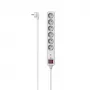 Hama 00223152 slim stekkerdoos 6 AC-uitgangen 1,4 m 3680 W