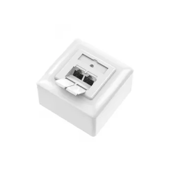 Hama 00300029 netwerkcontactdoos 2 x RJ-45 wit