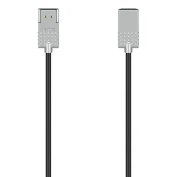 Hama ultra-slim HDMI-kabel 2 m HDMI type A (standaard) zwart, zilver