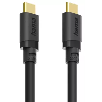 Hama 00202009 USB-kabel USB 3.2 Gen 1 (3.1 Gen 1) 1,5 m USB C 5 Gbit/s 240 W zwart