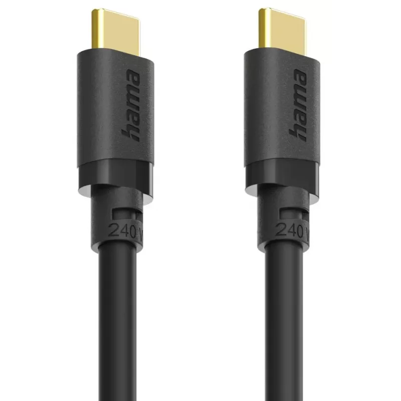 Hama 00202009 USB-kabel USB 3.2 Gen 1 (3.1 Gen 1) 1,5 m USB C 5 Gbit/s 240 W zwart