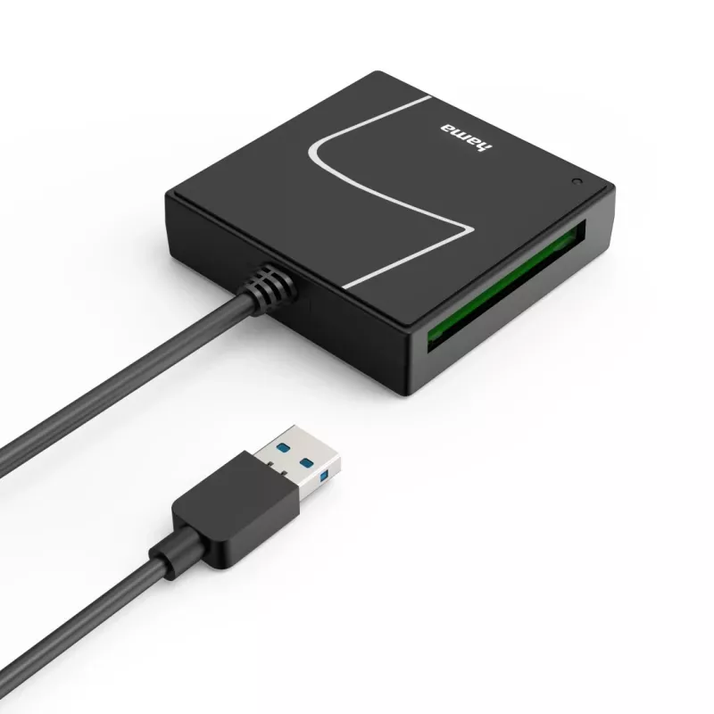 Hama 00200148 kaartlezer USB 3.2 Gen 1 (3.1 Gen 1) Type-A/Type-C zwart