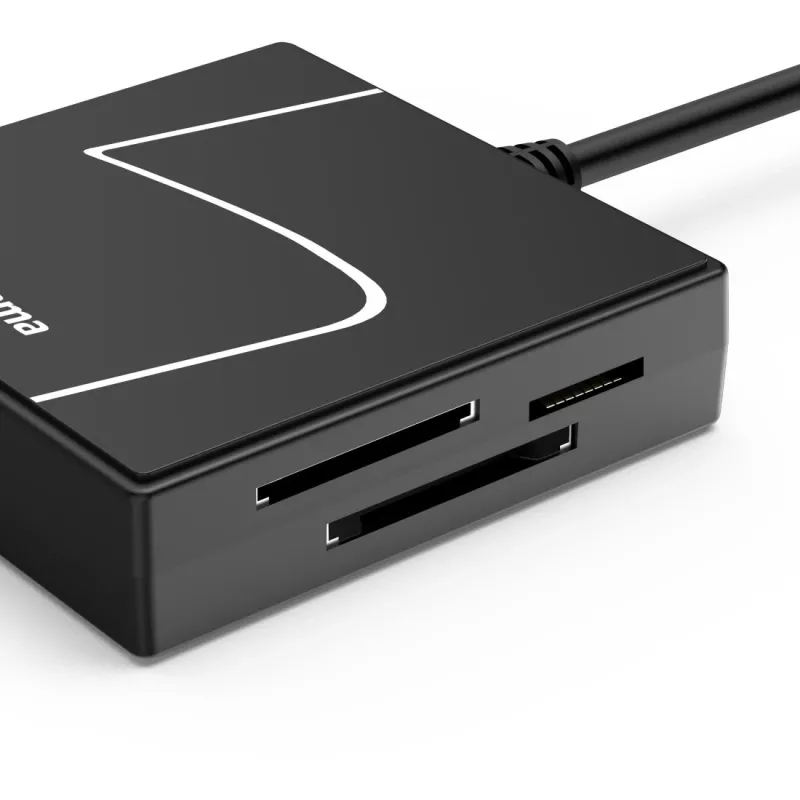 Hama 00200148 kaartlezer USB 3.2 Gen 1 (3.1 Gen 1) Type-A/Type-C zwart