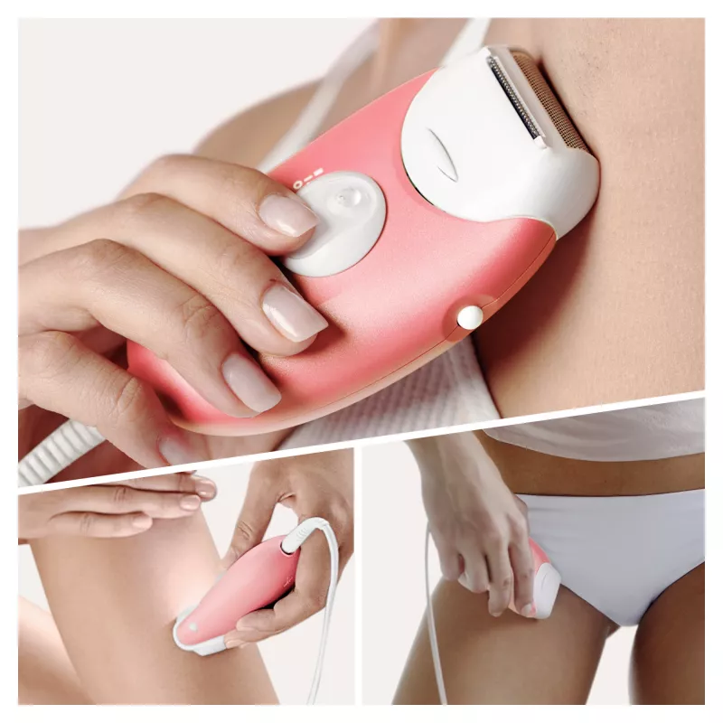 Braun Silk-epil 3-277 epilator, wit/roze
