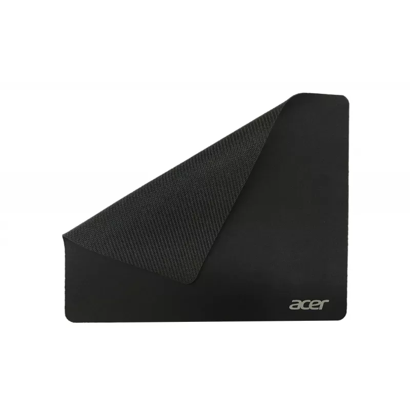 Acer Essential muismat, zwart, effen, stof, jersey, rubber, antislip onderkant
