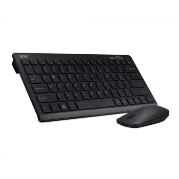 Acer Chrome combo-set, toetsenbord, muis inbegrepen, universeel, RF draadloos, QWERTY, zwart