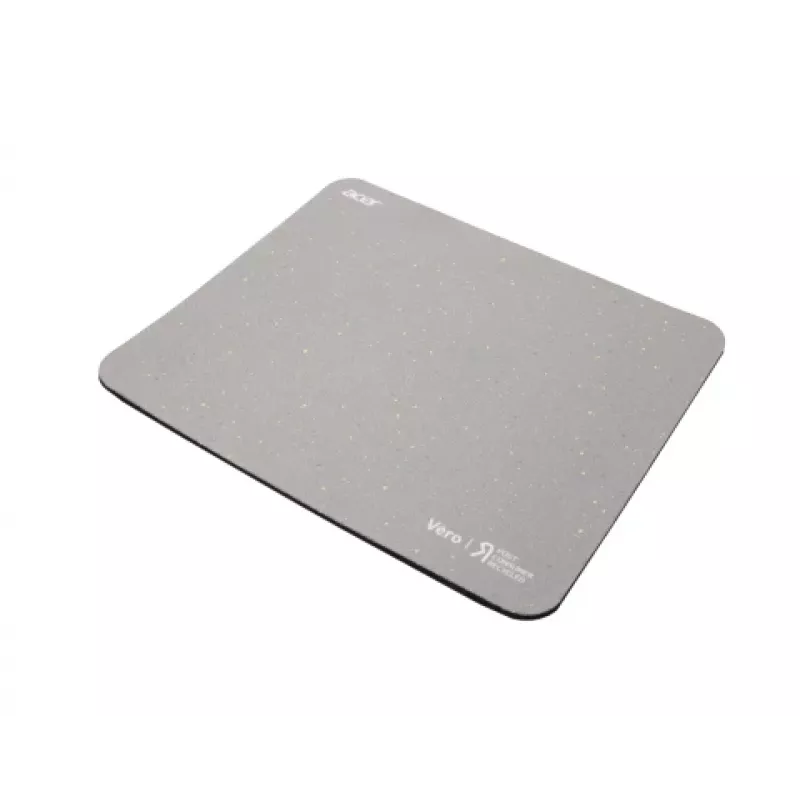 Acer Vero muismat, grijs, monochromatisch, polyethyleentereftalaat (PET), rubber, antislip onderkant