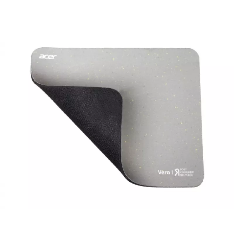 Acer Vero muismat, grijs, monochromatisch, polyethyleentereftalaat (PET), rubber, antislip onderkant