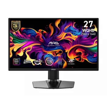 MSI MAG 272QPDE QD-OLED X24 computermonitor 67,3 cm (26,5 inch) 2560 x 1440 pixel Wide Quad HD zwart