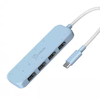 j5create milieuvriendelijke USB-C-naar-4-poorts Type-A Gen 2-hub