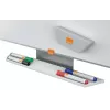 Nobo glas-whiteboardmarker (4 stuks), glas, zwart, blauw, groen, rood, 4 stuks