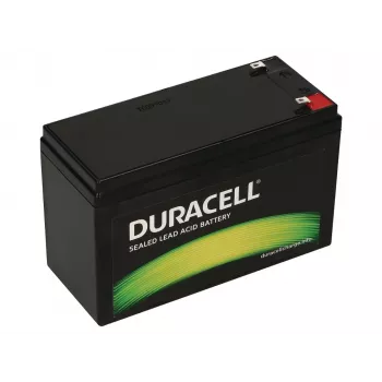 Duracell 12V 7Ah VRLA-accu, gesloten lood-zuur (VRLA), 12 V, 7 Ah, 84 Wh, zwart, 2,02 kg