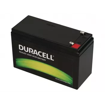Duracell 12V 7Ah VRLA-accu, gesloten lood-zuur (VRLA), 12 V, 7 Ah, 84 Wh, zwart, 2,02 kg