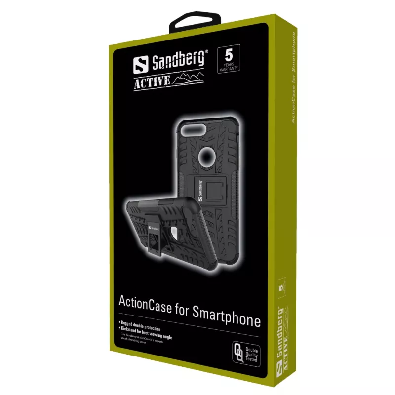 Sandberg ActionCase voor iPhone X/XS, hoes, Apple, iPhone X, zwart