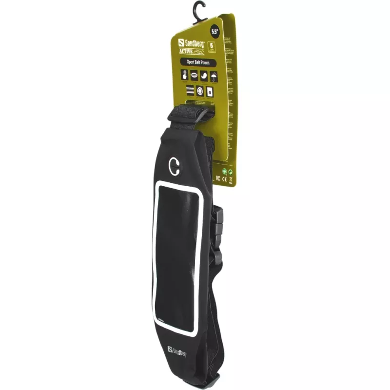 Sandberg Sport heuptas 5,5'', buiktas, universeel, 14 cm (5,5 inch), zwart