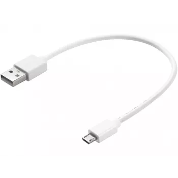 Sandberg MicroUSB sync-/oplaadkabel 0,2 m, 0,2 m, USB A, Micro-USB B, USB 2.0, wit