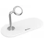 Sandberg 3in1 draadloze oplader, indoor, USB, draadloos laden, 0,8 m, zilver, wit