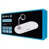 Sandberg 3in1 draadloze oplader, indoor, USB, draadloos laden, 0,8 m, zilver, wit