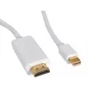 Sandberg MiniDP 1.2 > HDMI 4K 2m, 2 m, Mini DisplayPort, HDMI, stekker, stekker, wit