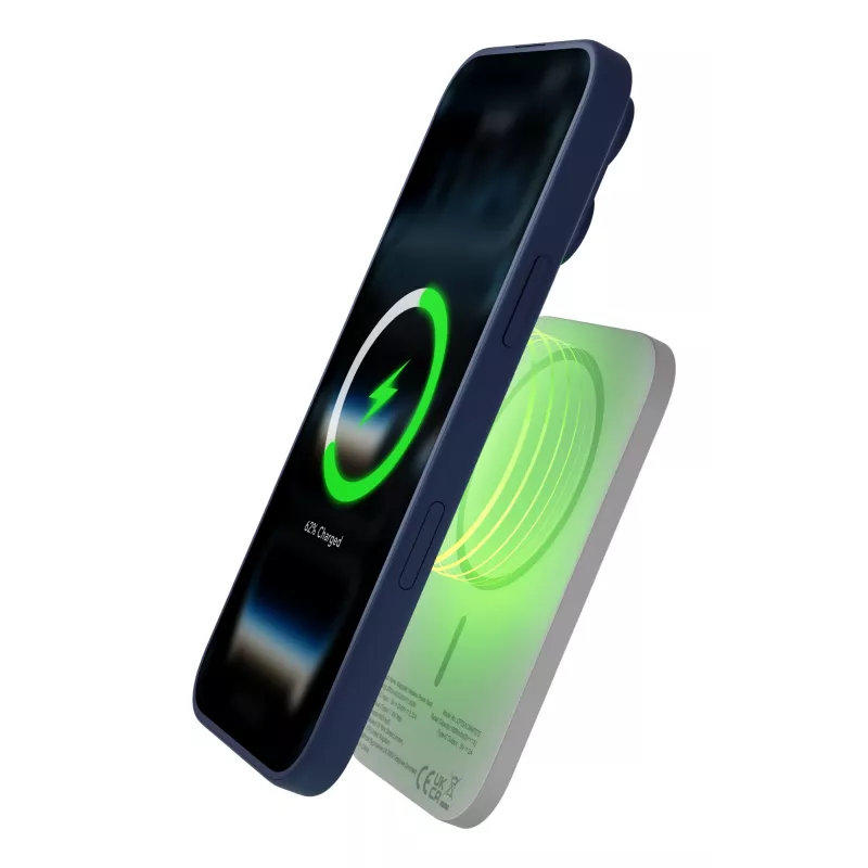 dbramante1928 re-charge - powerbank 3K WL ultra slank Qi1.3 - WHT