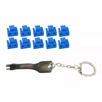 Microconnect MC-RJ45PORTBLOCK-B poortblokkering RJ-45 blauw 10 stuks
