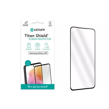 eSTUFF Samsung Galaxy A57 Displayschermfolie. Volledige dekking van gehard glas. Titan Shield 1 st.